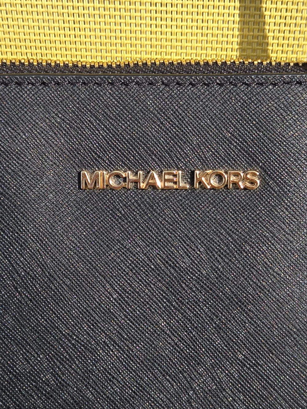 Michael Kors Black Saffiano Leather Tote Bag - Picture 3 of 15